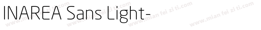 INAREA Sans Light字体转换